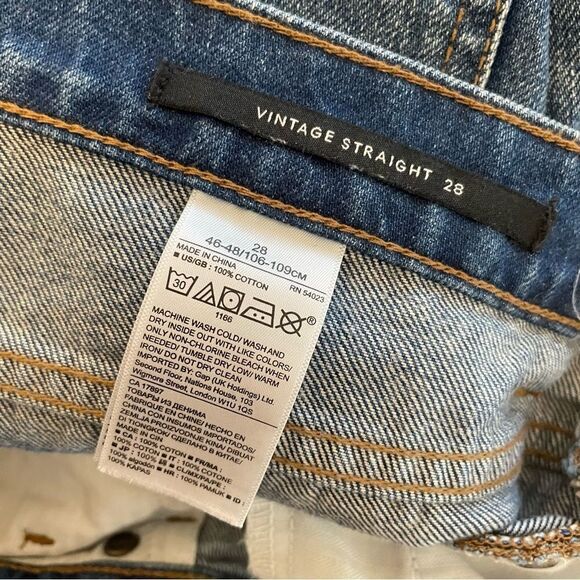 Banana Republic Premium Denim Vintage Straight Jeans Size 28 - Picture 8 of 9